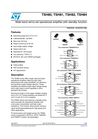 ST TSH80 TSH81 TSH82 TSH84 handbook