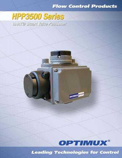Optimux HPP3500 HART® Smart Valve Positioners Selection Guide - cover page