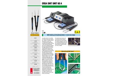 ERSA SMT UNIT 60 A Soldering Station Product Leaflet - cover page