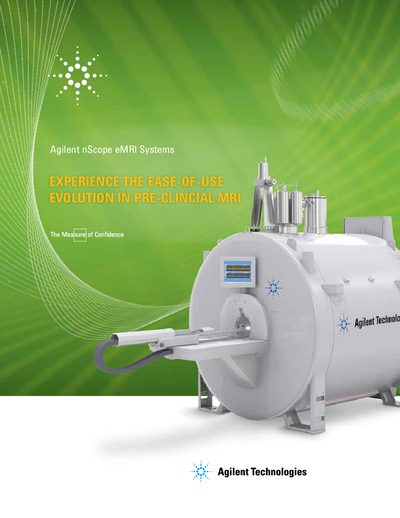 Agilent nScope eMRI System Product Brochure - cover page