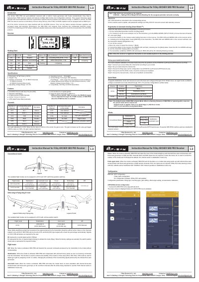FrSky ARCHER SR8 PRO Receiver User Manual - cover page