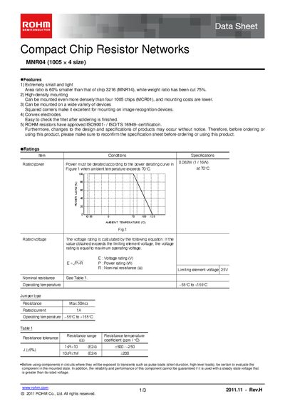 ROHM MNR04M0APJ Manual - cover page