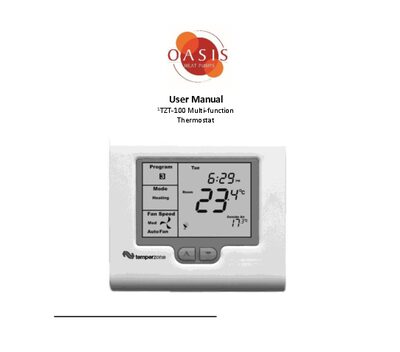 Smart Temp TZT-100 Multi-function Thermostat User Manual