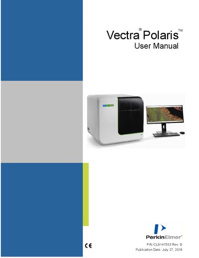 PerkinElmer Vectra Polaris User Manual - cover page