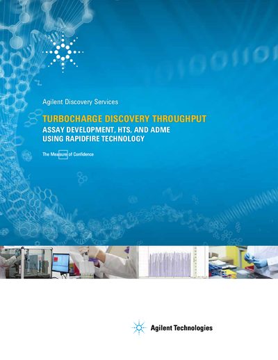 Agilent Discovery Services Assay Development HTS ADME Using RapidFire Technology - cover page