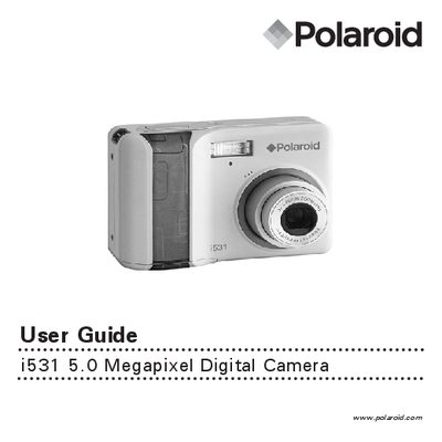 Polaroid i531 Digital Camera User Guide - cover page