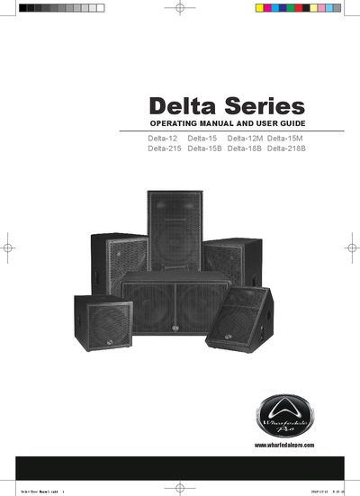 Wharfedale Delta Series User Manual - cover page