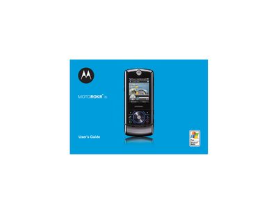 Motorola Z6 User Guide - cover page