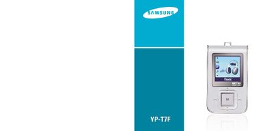Samsung YP‑T7F Player Manual - cover page