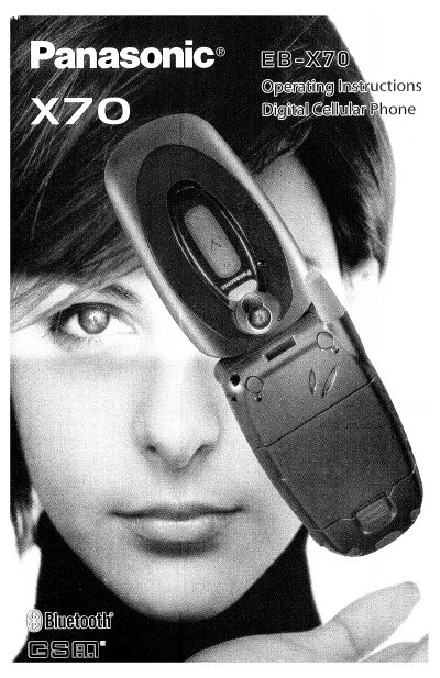 Panasonic EB-X70 Mobile Phone User Manual - cover page