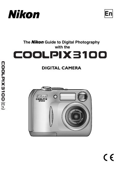 Nikon COOLPIX 3100 Digital Camera User Manual - cover page