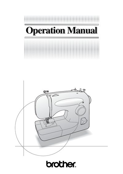 Brother XC5142 Sewing Machine Operation Manual - cover page