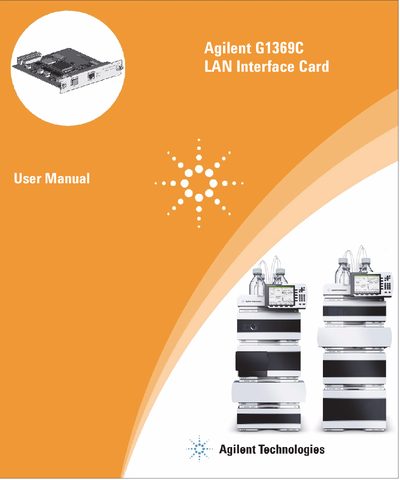 Agilent G1369C LAN Interface Card User Manual