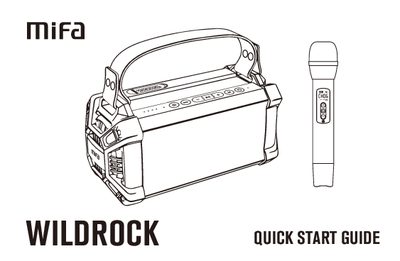 Mifa WildRock CHA CHB Speaker Quick Start Guide - cover page
