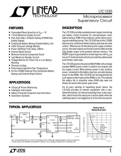 Linear Technology LTC1235 Datasheet - cover page