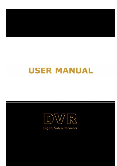 Hikvision 8/16 DVR User Manual - cover page