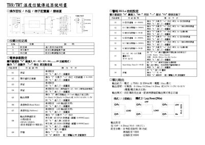 TT TTRR/TRT Temperature Signal Transmitter User Manual