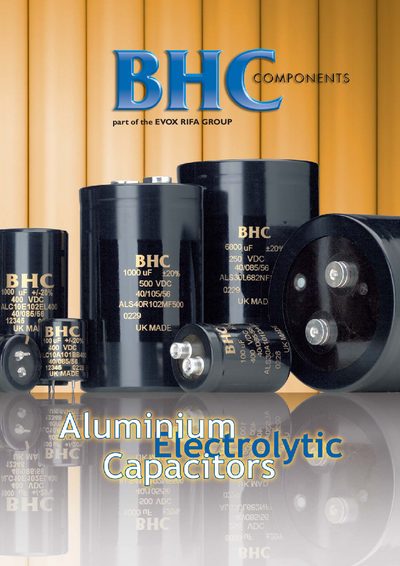 BHC Aluminium Electrolytic Capacitors Product Leaflet - cover page