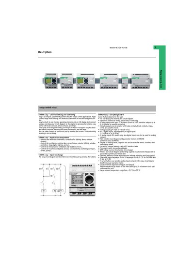 Moeller NK2528-1024GB Easy Control Relay Product Leaflet - cover page