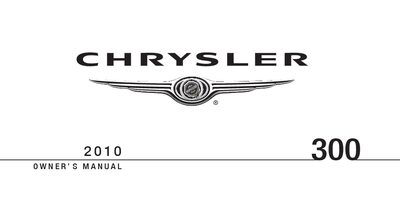 Chrysler 2010 Owner's Manual