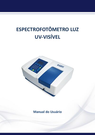 LUZ K37-UVVIS UV-Visible Spectrophotometer User Manual - cover page