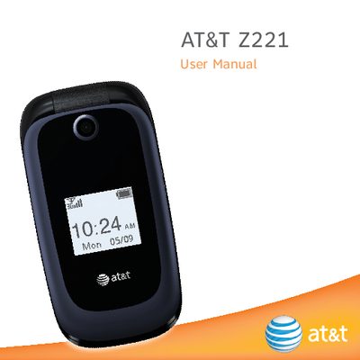 LG AT T Z221 User Manual - cover page