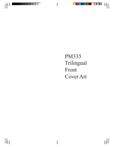Philips PM335 Universal Remote Control User Manual