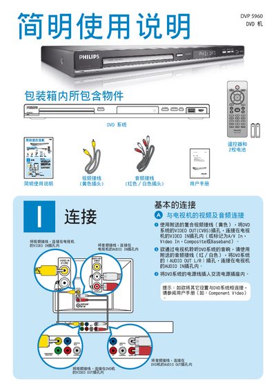 Philips DVP 5960 DVD Player User Guide - cover page