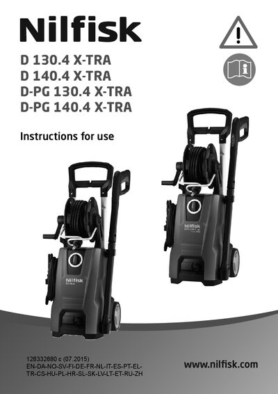 Nilfisk TORNADO PR High Pressure Washer User Manual - cover page