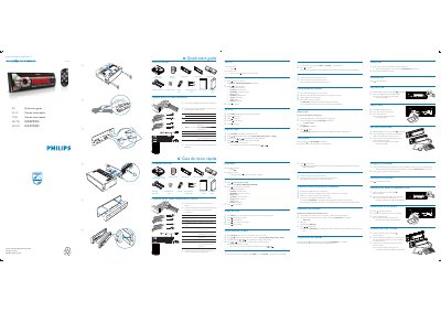 Philips CEM5100 Car Audio System Quick Start Guide - cover page
