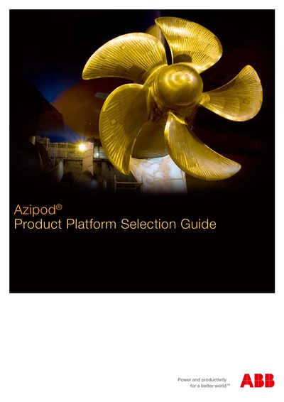 ABB Azipod C/V/X Series Product Platform Selection Guide - cover page