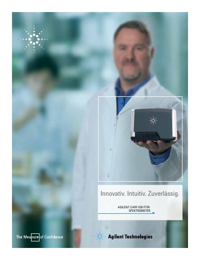 Agilent Cary 630 FTIR Spectrometer Brochure - cover page