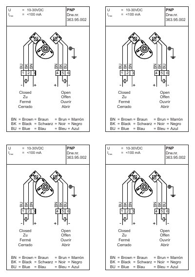 PNP Drw.nr. 363.95.002 U = 10-30VDC Imax = 100 mA - cover page