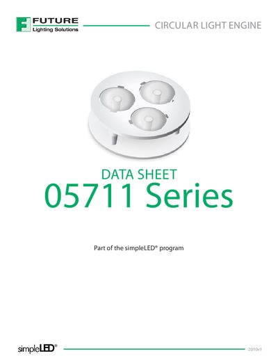 Future Lighting Solutions 05711 Series Circular Light Engine Datasheet - cover page