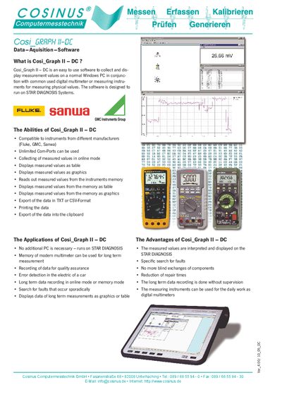 Cosinus Cosi_Graph II DC User Manual - cover page