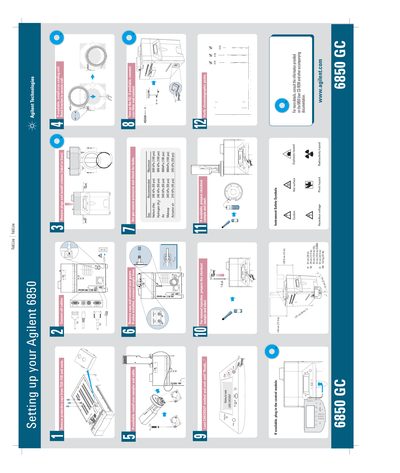 Agilent 6850 GC Installation Poster Guide - cover page
