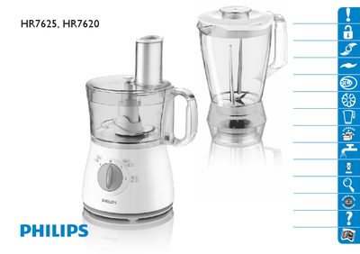 Philips HR7625 HR7620 Blender User Manual - cover page