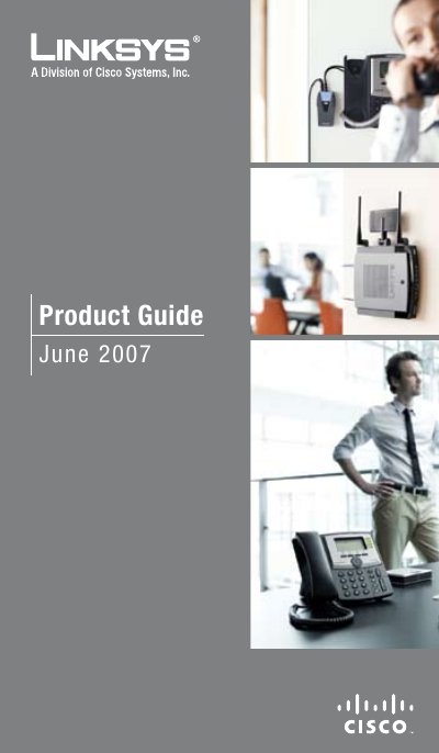 Linksys Wireless Networking Product Guide June 2007 - cover page