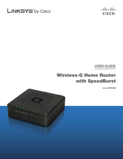 LINKSYS WRT546H Manual - cover page