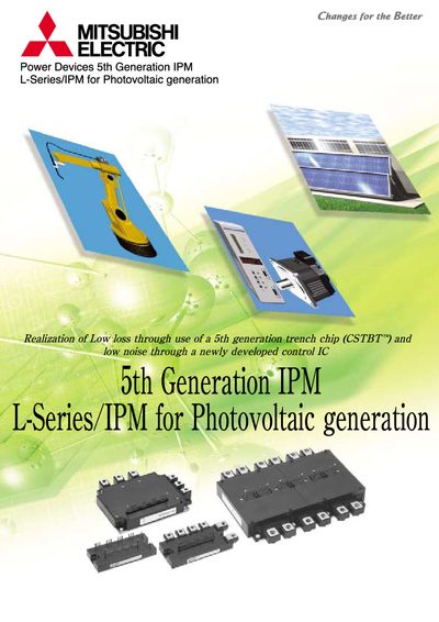 Mitsubishi Electric 5th Generation L-Series IPM Datasheet - cover page