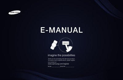 samsungUA46D5000PR liquid crystal TelevisionManual - cover page