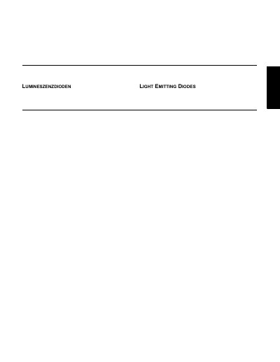Osram Luminescent Diodes Product Datasheet - cover page
