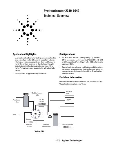 Agilent SP1 Prefractionator Manual - cover page