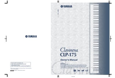 Yamaha CLP-175 Clavinova Owner's Manual