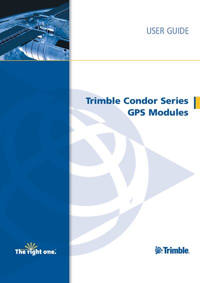 Trimble Condor Series GPS Modules User Guide - cover page