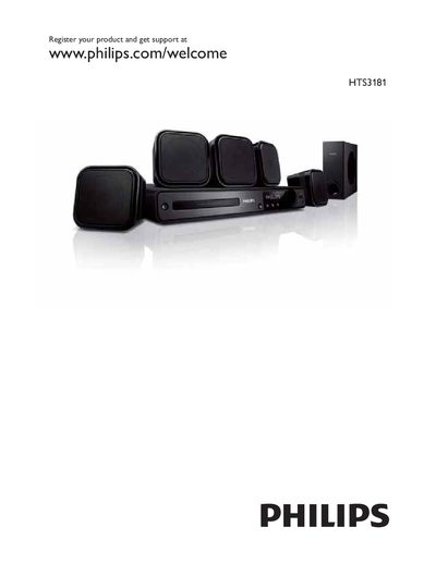 Philips HTS3181 TV User Manual - cover page