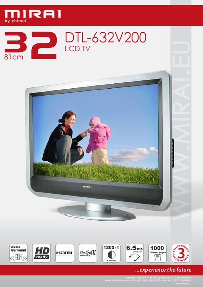 Chimei DTL-632V200 LCD TV Product Leaflet - cover page