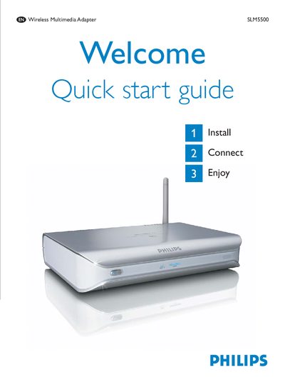 Philips SLM5500 Quick Start Guide - cover page