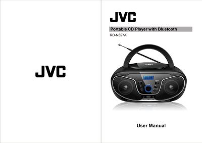 JVC RD-N327A Portable CD Player User Manual - cover page