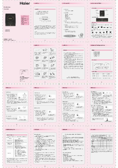 Haier CH2012/01 CH2012/02 Vacuum Cleaner User Manual - cover page